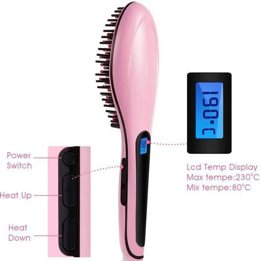 Fast Hair Straightener Natural Hair Styling (hqt-906) - BRANDIFY STORE