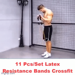 New 11Pcs Set Resistance Bands Fitness Training Workout Gym Tubes - BRANDIFY STORE