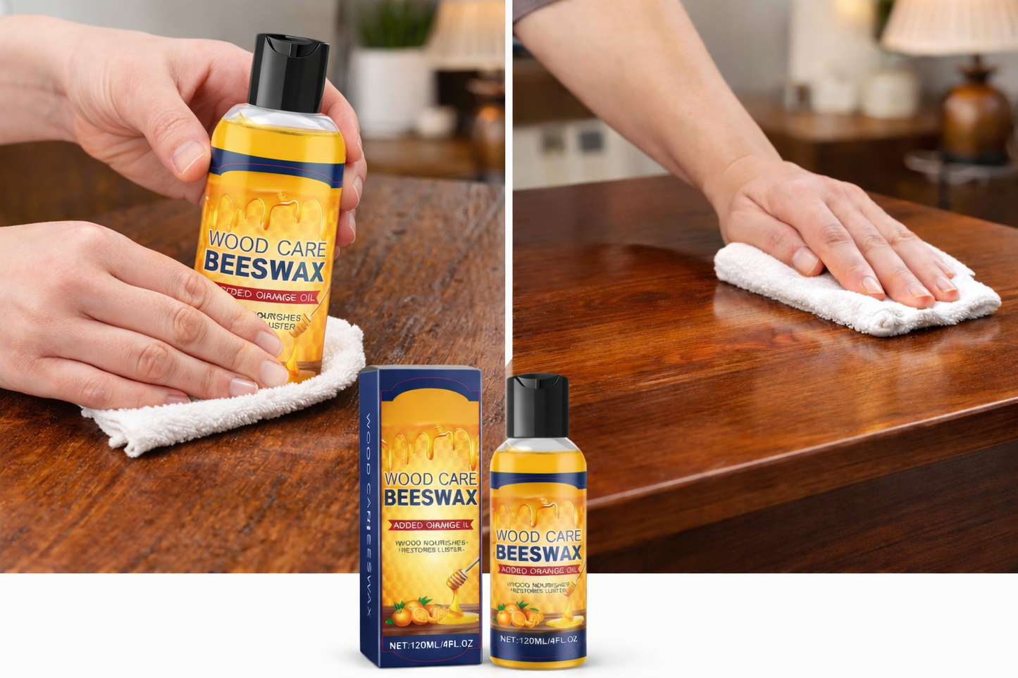 🔥Natural Beeswax & Orange Oil Wood Conditioner🔥