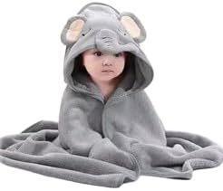 ⭐ Soft Hooded Baby Towel – Animal Design