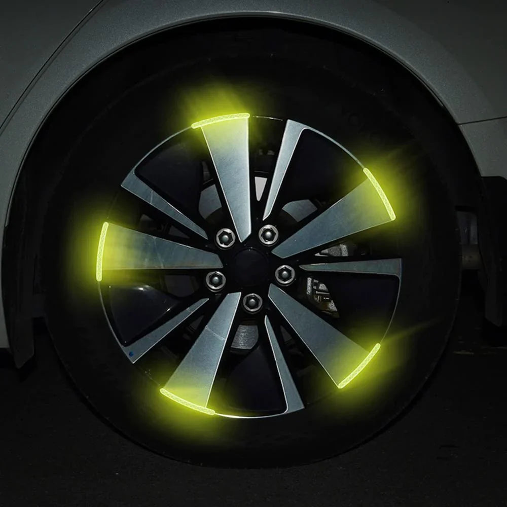 Car Wheel Hub Reflective Luminous Stickers - BRANDIFY STORE