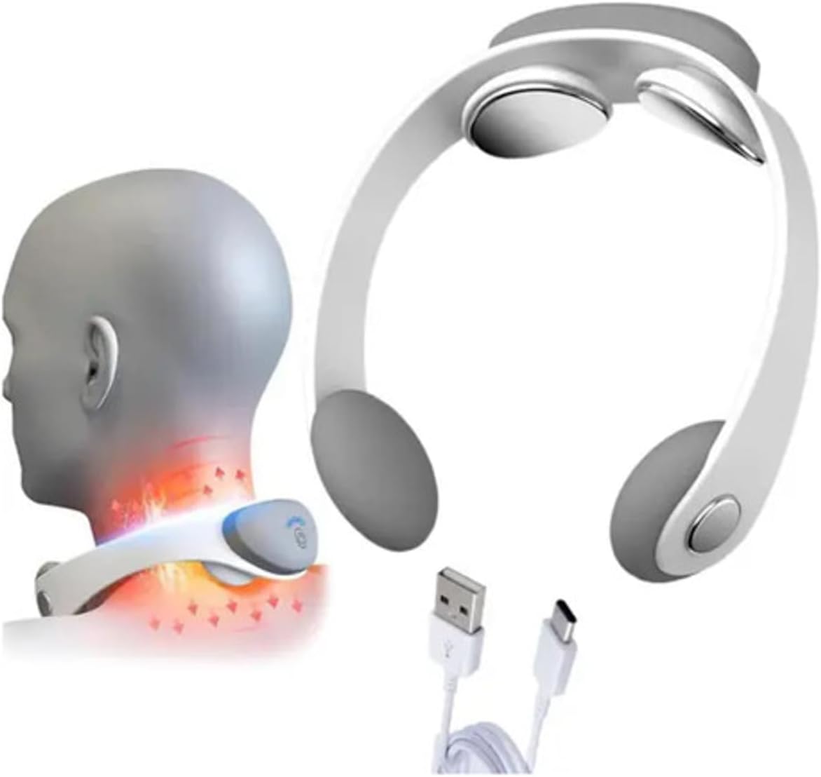 Electric Neck Massager Portable Rechargeable Pain Relief