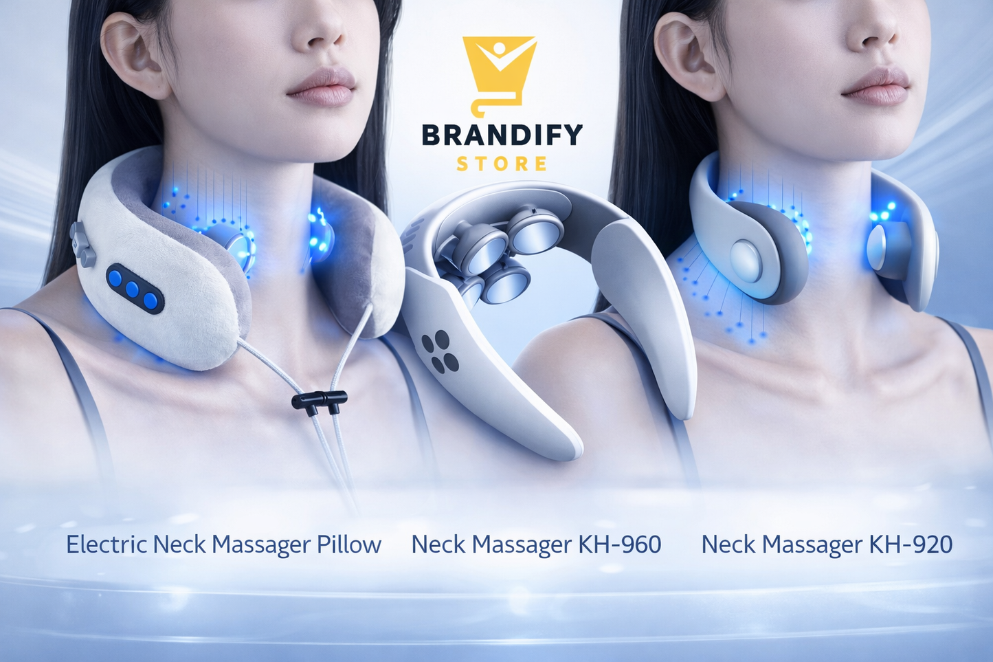 Electric Neck Massager Portable Rechargeable Pain Relief