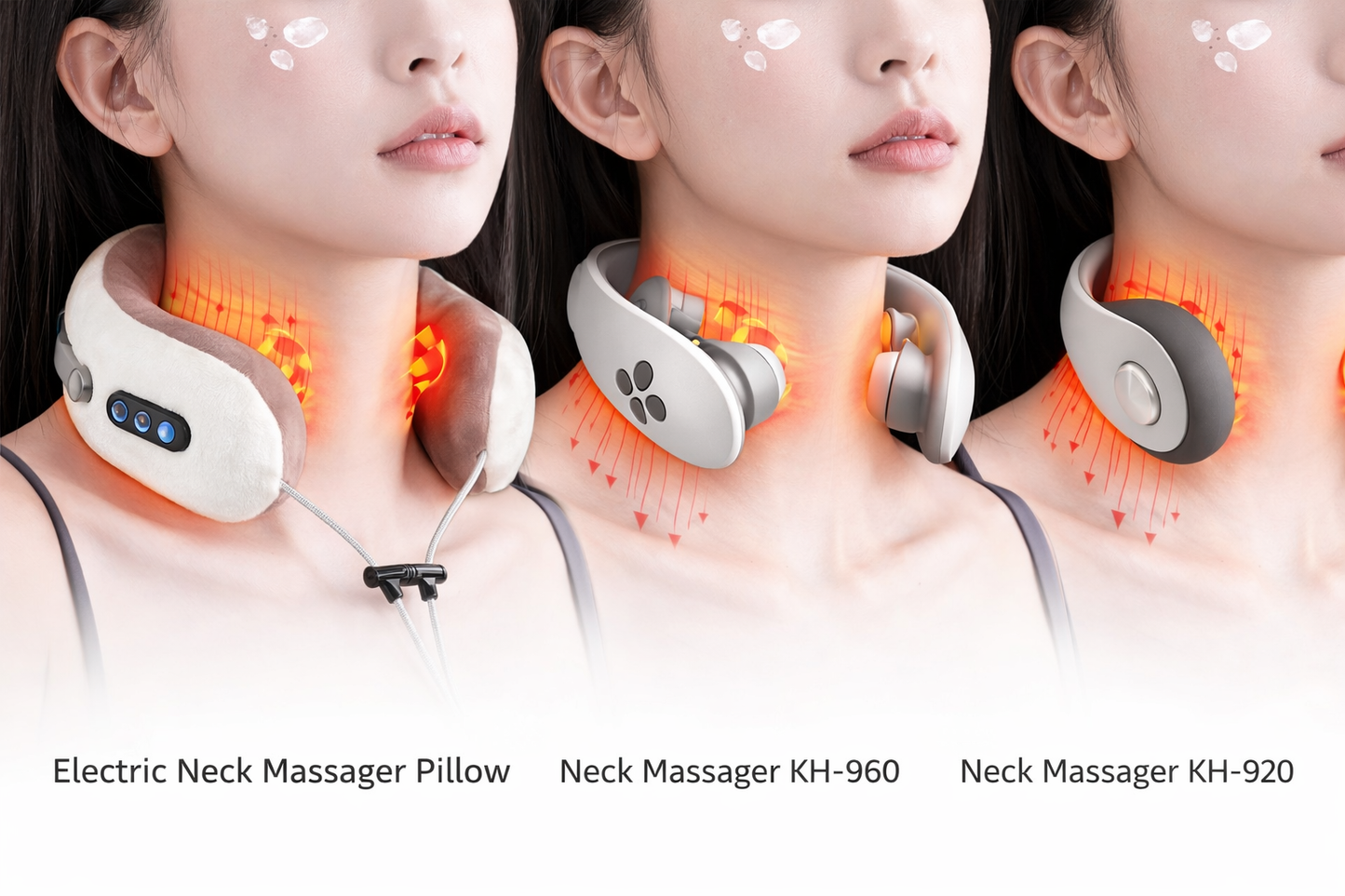 Electric Neck Massager Portable Rechargeable Pain Relief