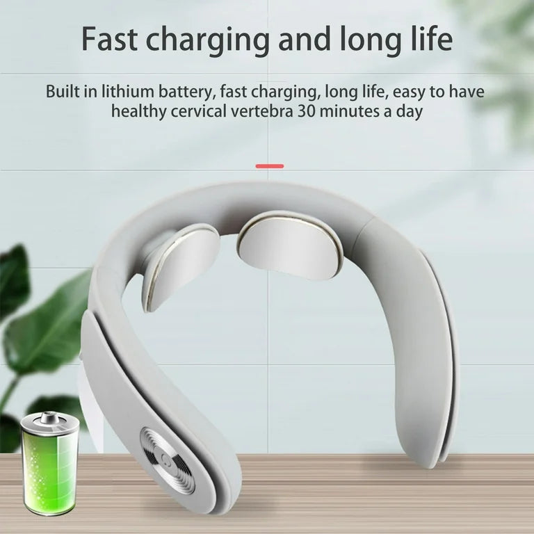 Electric Neck Massager Portable Rechargeable Pain Relief